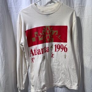 Atlanta 1996 Vintage Olympics Graphic Long Sleeve Shirt